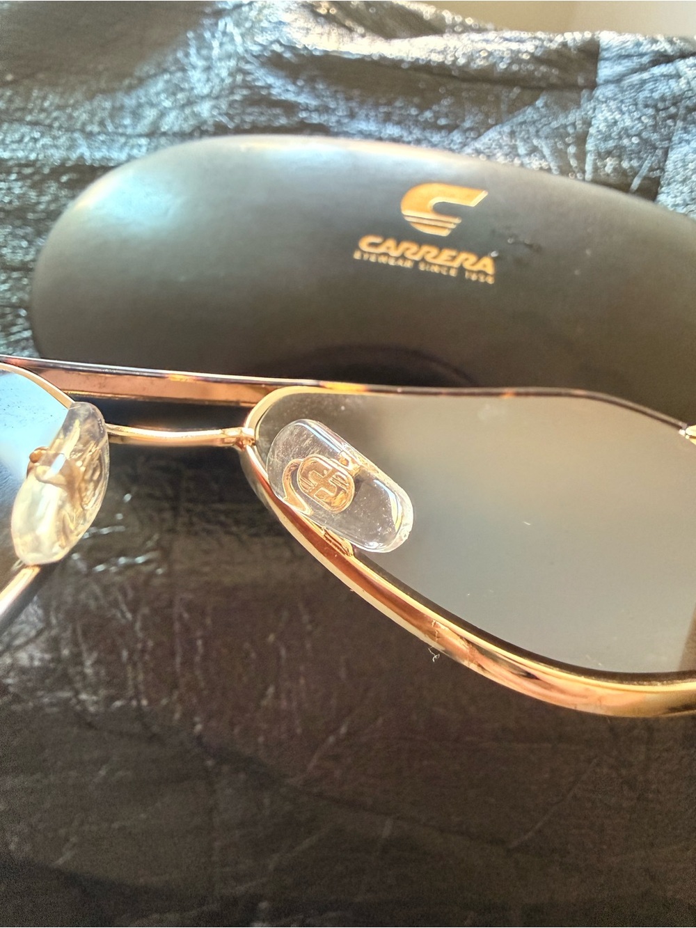 Carrera Gold Frame Sunglasses with Gradient Brown Lenses - Picture 5 of 11